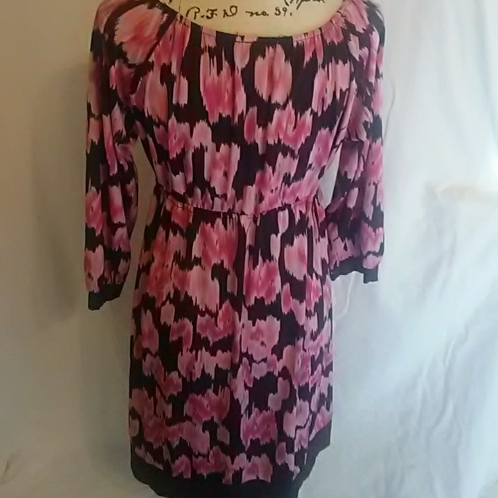 INC pink black dress - Picture 4 of 8